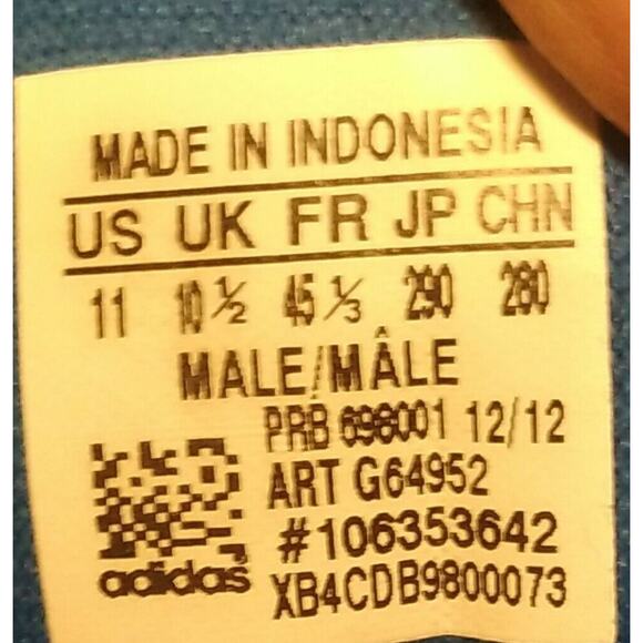 Adidas RARE Predito LZ in Men's Shoes Size 11 G64952 White Blue Indoor Soccer - Picture 12 of 12